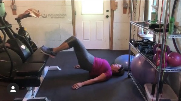 If you're in Rye NH and looking for an in home personal trainer, reach out to Home Bodies! woman in rye nh uses in home personal trainer